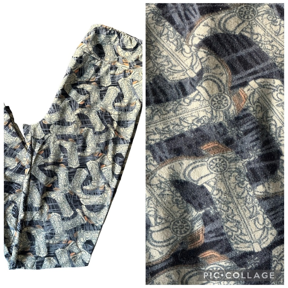 LuLaRoe Cowboy Boot Leggings OS HTF